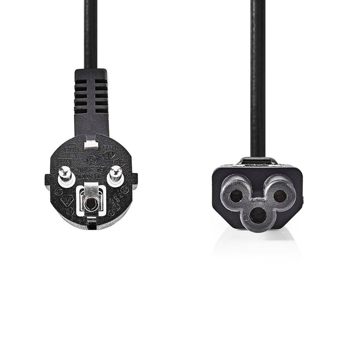 Nedis Power Cable - Plug with earth contact male, IEC-320-C5, Angled, Black - Box