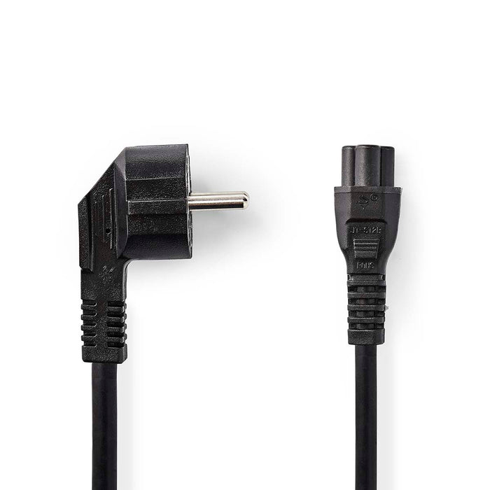 Nedis Power Cable - Plug with earth contact male, IEC-320-C5, Angled, Black - Box