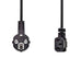 Nedis Power Cable - Plug with earth contact male, IEC-320-C13, Angled, Black - Label