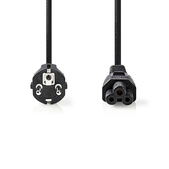 Nedis Power Cable - Plug with earth contact male, IEC-320-C5, Straight, Black - Label