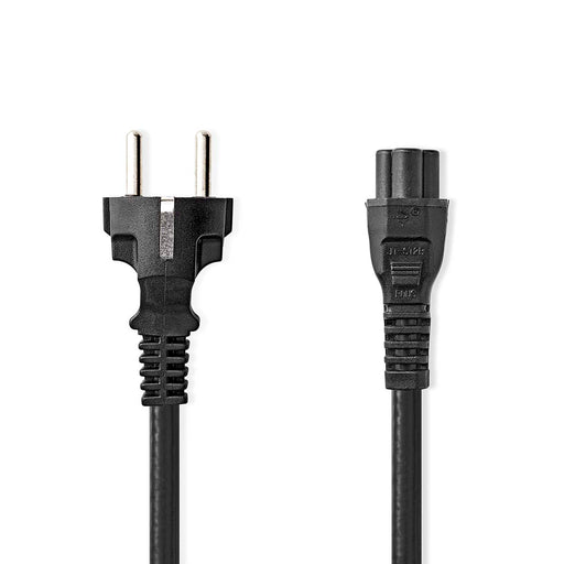 Nedis Power Cable - Plug with earth contact male, IEC-320-C5, Straight, Black - Label