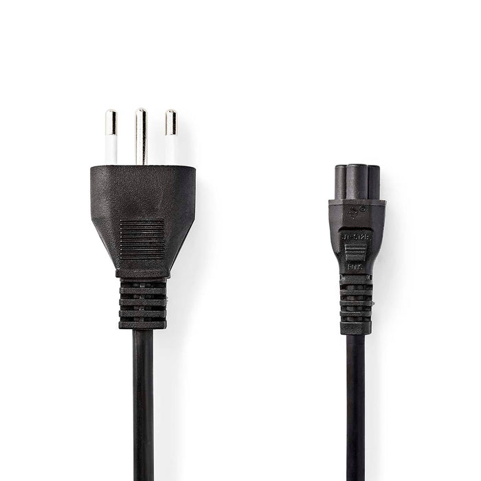 Nedis Power Cable - Italy Male, IEC-320-C5, Straight, Black - Label