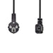 Nedis Power Cable - Plug with earth contact male, IEC-320-C13, Angled, Black - Envelope