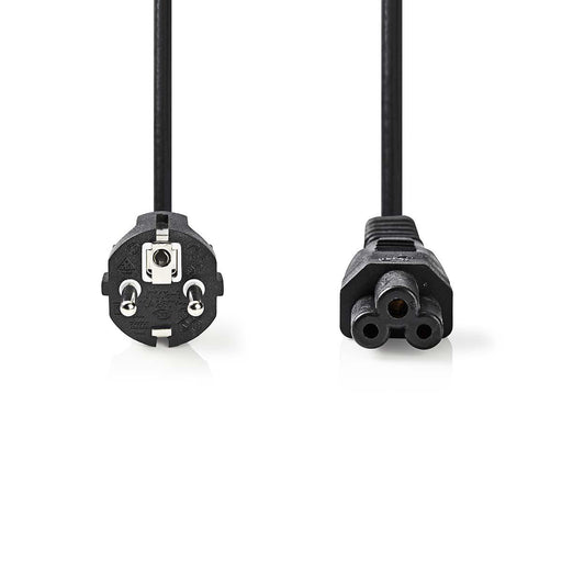 Nedis Power Cable - Plug with earth contact male, IEC-320-C5, Straight, Black - Envelope