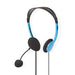 Nedis PC Headset - On-Ear, Stereo, 2x 3.5 mm, Fold-Away Microphone - Blue