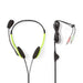 Nedis PC Headset - On-Ear, Stereo, 2x 3.5 mm, Fold-Away Microphone - Green