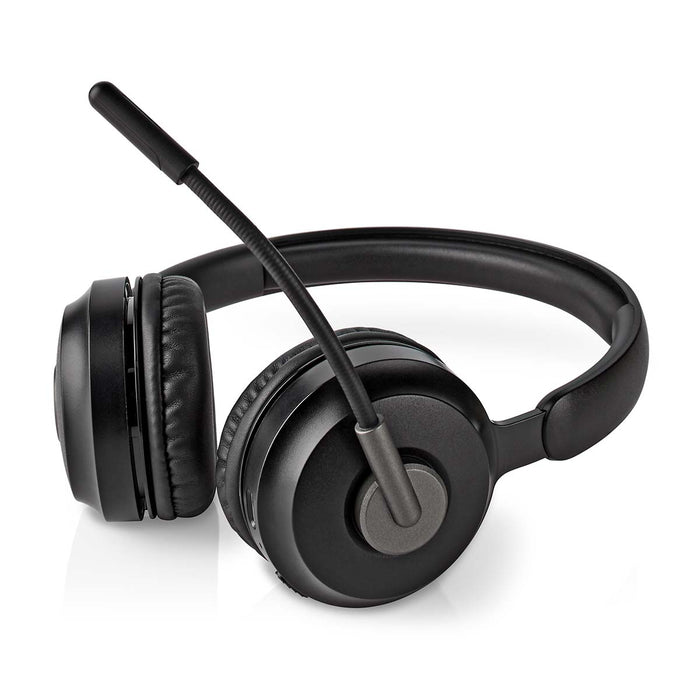 Nedis PC Headset - On-Ear, Stereo, Bluetooth, Fold-Away Microphone - Black