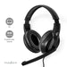 Nedis PC Headset - Over-Ear, Stereo, USB Type-A / USB Type-C, Fold-Away Microphone - Black