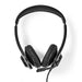 Nedis PC Headset - On-Ear, Stereo, USB Type-A / USB Type-C, Fold-Away Microphone - Black