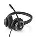 Nedis PC Headset - On-Ear, Stereo, USB Type-A / USB Type-C, Fold-Away Microphone - Black