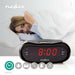 Nedis Digital Alarm Clock Radio - LED Display, Time projection, AM / FM, Number of alarms: 2 - Black