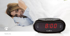 Nedis Digital Alarm Clock Radio - LED Display, Time projection, AM / FM, Number of alarms: 2 - Black