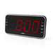 Nedis Digital Alarm Clock Radio - LED Display, 1x 3.5 mm Audio Input, Time projection, Number of alarms: 2 - Black