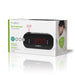 Nedis Digital Alarm Clock Radio - LED Display, Time projection, AM / FM, Number of alarms: 2 - Black