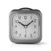 Nedis Analogue Desk Alarm Clock - Snooze function - Backlight - Grey / White, 