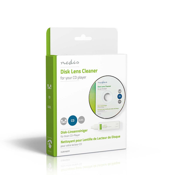 Nedis Disc Lens Cleaner - Cleaning Disc - 20 ml - CD Player, 