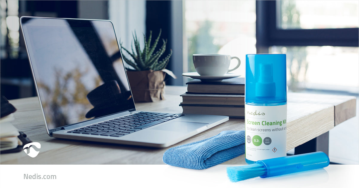 Nedis Screen Cleaner - Spray, 200 ml, Notebook / Smartphone / Tablet / TV Screen, Notebook / Smartphone / Tablet / TV Screen - Wiper included