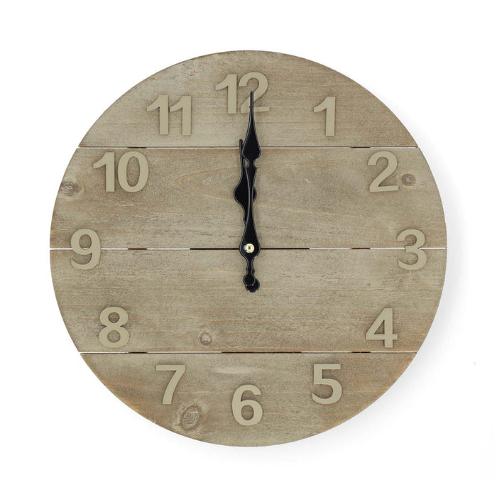 Nedis Wall Clock - Diameter: 300 mm - Wood - Beige / Brown, 