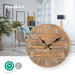 Nedis Wall Clock - Diameter: 300 mm - Wood - Beige / Brown, 