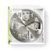 Nedis Wall Clock - Diameter: 400 mm - Metal - Silver, 