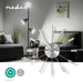 Nedis Wall Clock - Diameter: 340 mm - Metal - Silver, 