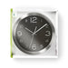 Nedis Wall Clock - Diameter: 300 mm - Stainless Steel - Black / Silver, 