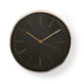 Nedis Wall Clock - Diameter: 300 mm - Plastic - Black / Rose Gold, 