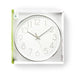 Nedis Wall Clock - Diameter: 300 mm - Plastic - Silver / White, 