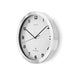 Nedis Wall Clock - Diameter: 300 mm, Aluminium / Plastic, Radio controlled time, Radio controlled time - Silver / White