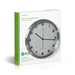 Nedis Wall Clock - Diameter: 300 mm, Aluminium / Plastic, Radio controlled time, Radio controlled time - Silver / White