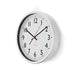 Nedis Wall Clock - Diameter: 300 mm - Plastic - Silver / White, 