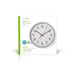 Nedis Wall Clock - Diameter: 300 mm - Plastic - Silver / White, 