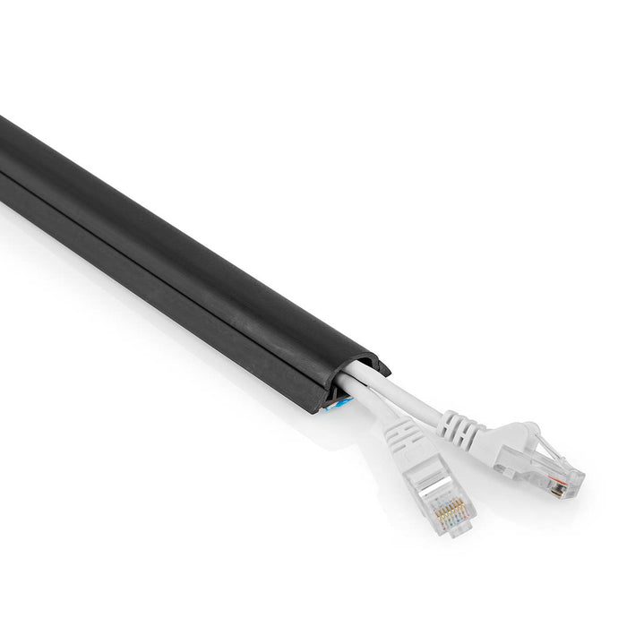 Nedis Cable Management - Duct, 1 pcs, Maximum cable thickness: 12 mm, PVC - Black