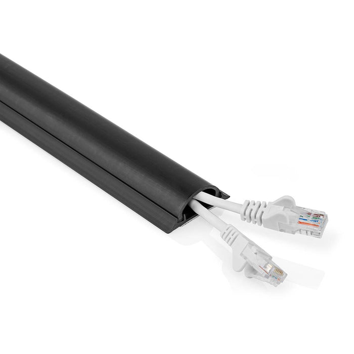 Nedis Cable Management - Duct, 1 pcs, Maximum cable thickness: 16 mm, PVC - Black