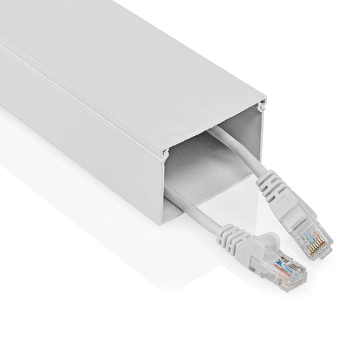 Nedis Cable Management - Duct, 1 pcs, Maximum cable thickness: 40 mm, Aluminium - White