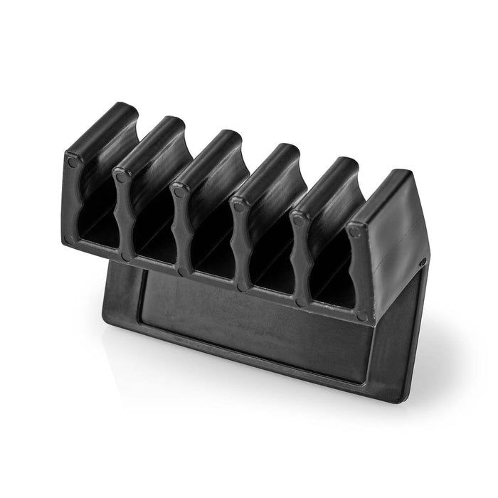 Nedis Cable Management - Cable Clip, Click and Go, 2 pcs, Polypropylene - Black