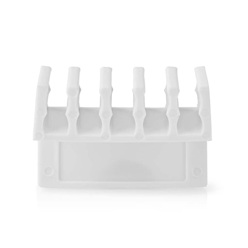 Nedis Cable Management - Cable Clip, Click and Go, 2 pcs, Polypropylene - White