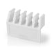 Nedis Cable Management - Cable Clip, Click and Go, 2 pcs, Polypropylene - White