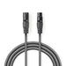 Nedis DMX Adapter Cable - XLR 3-Pin Male, XLR 3-Pin Female, Nickel Plated, Dark Grey - Gift Box