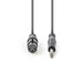 Nedis Balanced Audio Cable - XLR 3-Pin Female, 6.35 mm Male, Nickel Plated, Dark Grey - Carton Sleeve