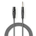 Nedis Unbalanced Audio Cable - XLR 3-Pin Female, 6.35 mm Male, Nickel Plated, Dark Grey - Carton Sleeve