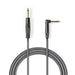 Nedis Mono Audio Cable - 6.35 mm Male, 6.35 mm Male, Nickel Plated, Round - PVC