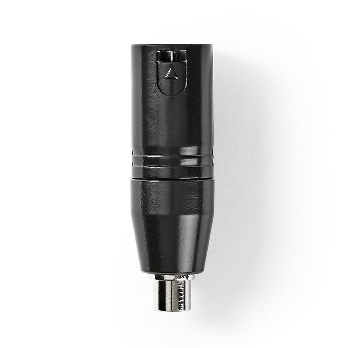 Nedis XLR Adapter - XLR 3-Pin Male, RCA Female, Nickel Plated, 1 pcs - Polybag