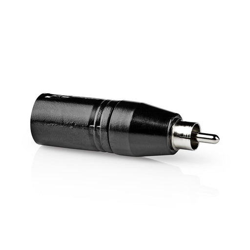 Nedis XLR Adapter - XLR 3-Pin Male, RCA Male, Nickel Plated, 1 pcs - Polybag