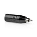 Nedis XLR Adapter - XLR 3-Pin Male, RCA Male, Nickel Plated, 1 pcs - Polybag