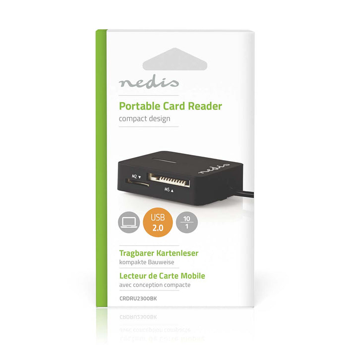 Nedis Card Reader - All-in-One - USB 2.0, 