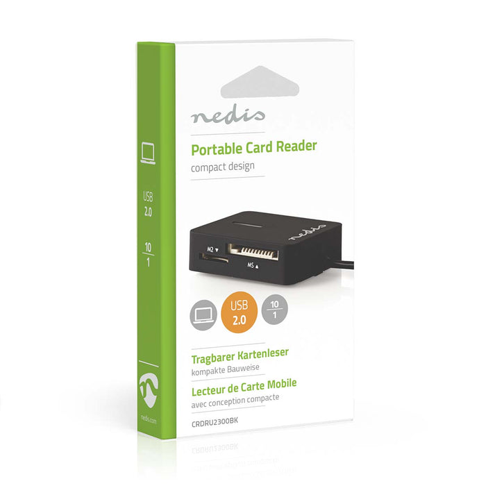 Nedis Card Reader - All-in-One - USB 2.0, 