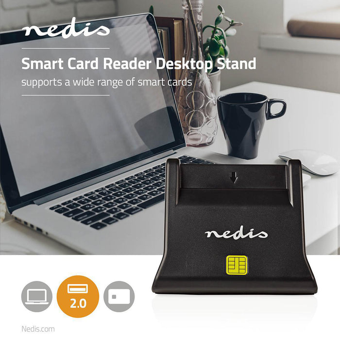 Nedis Card Reader - Smart Card (ID) - USB 2.0, 