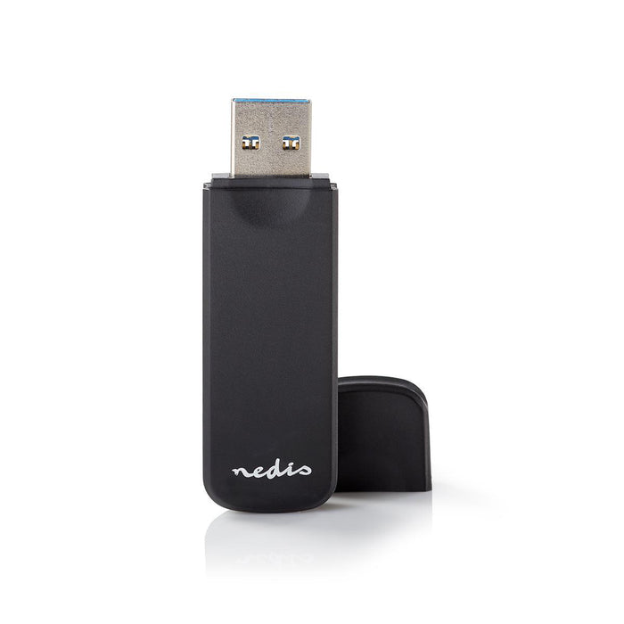 Nedis Card Reader - microSD (TF) / microSDHC (TF) / microSDXC (TF) / MMC / SD / SDHC / SDXC - USB 3.2 Gen1, 