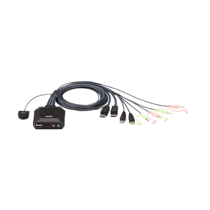 Aten 2-Port USB DisPlayPort Cable KVM Switch